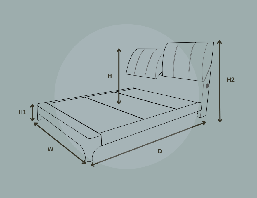 Gaze Bed Frame With Tilting HeadBoard*